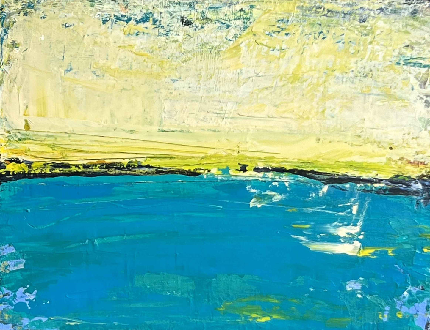 "The glow of something bright" 14x18"