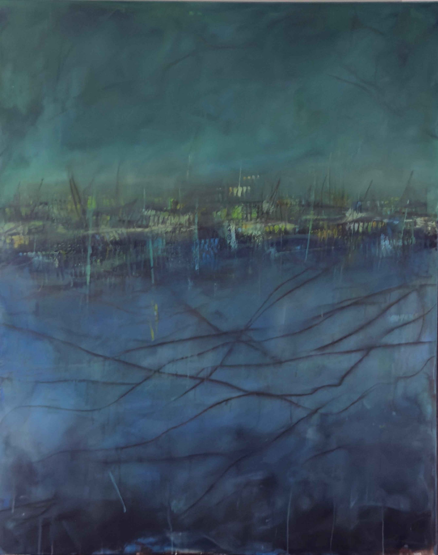 "Can you hear the night talk?" 48x60"