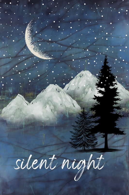 Greeting card 4x6” "Silent night"