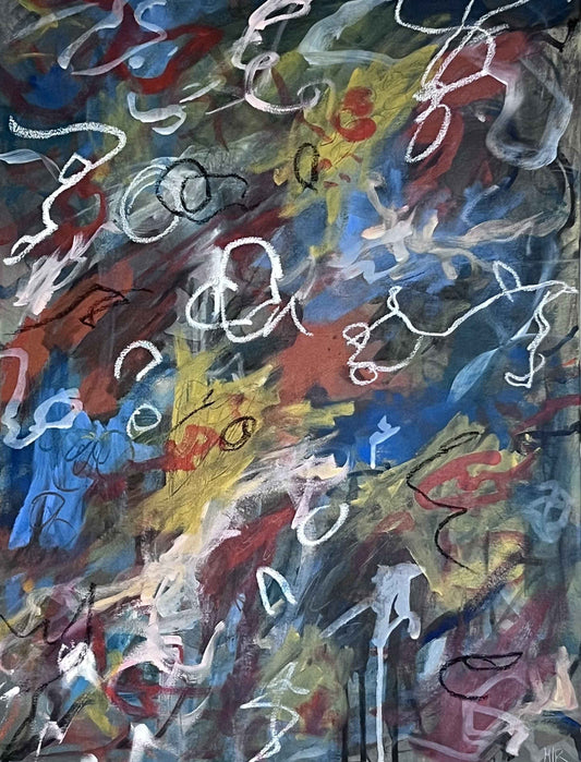 My mind all wiped clean 18x24