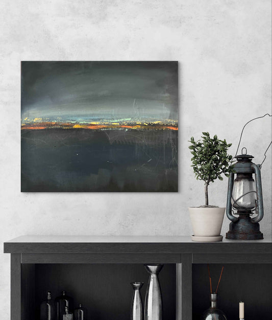 "There's gotta be stars behind those clouds" 20x24"