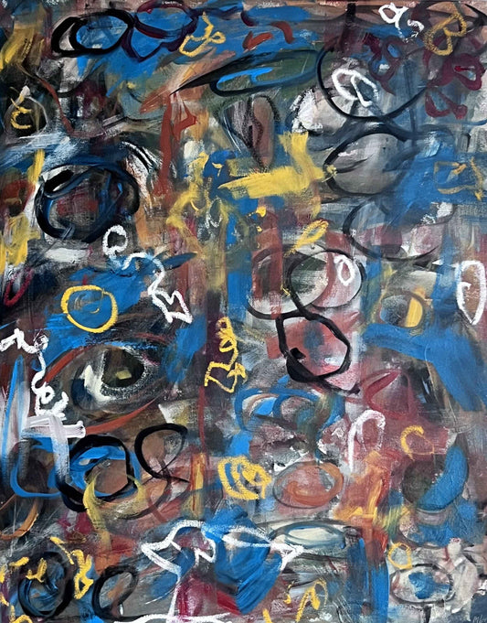 My head won't leave my head alone 24x30