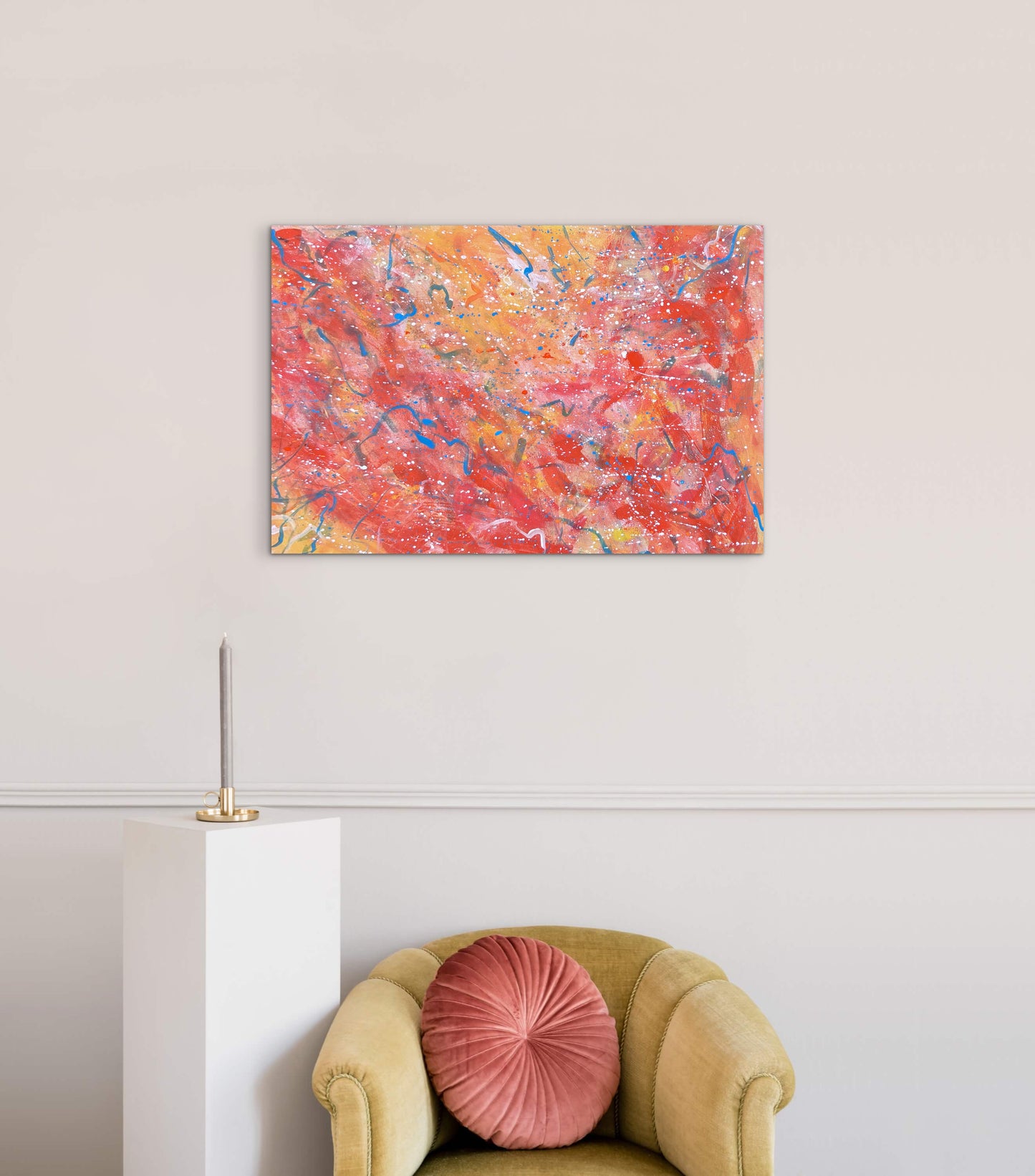 The color of the sun with my eyes closed - 24x36"