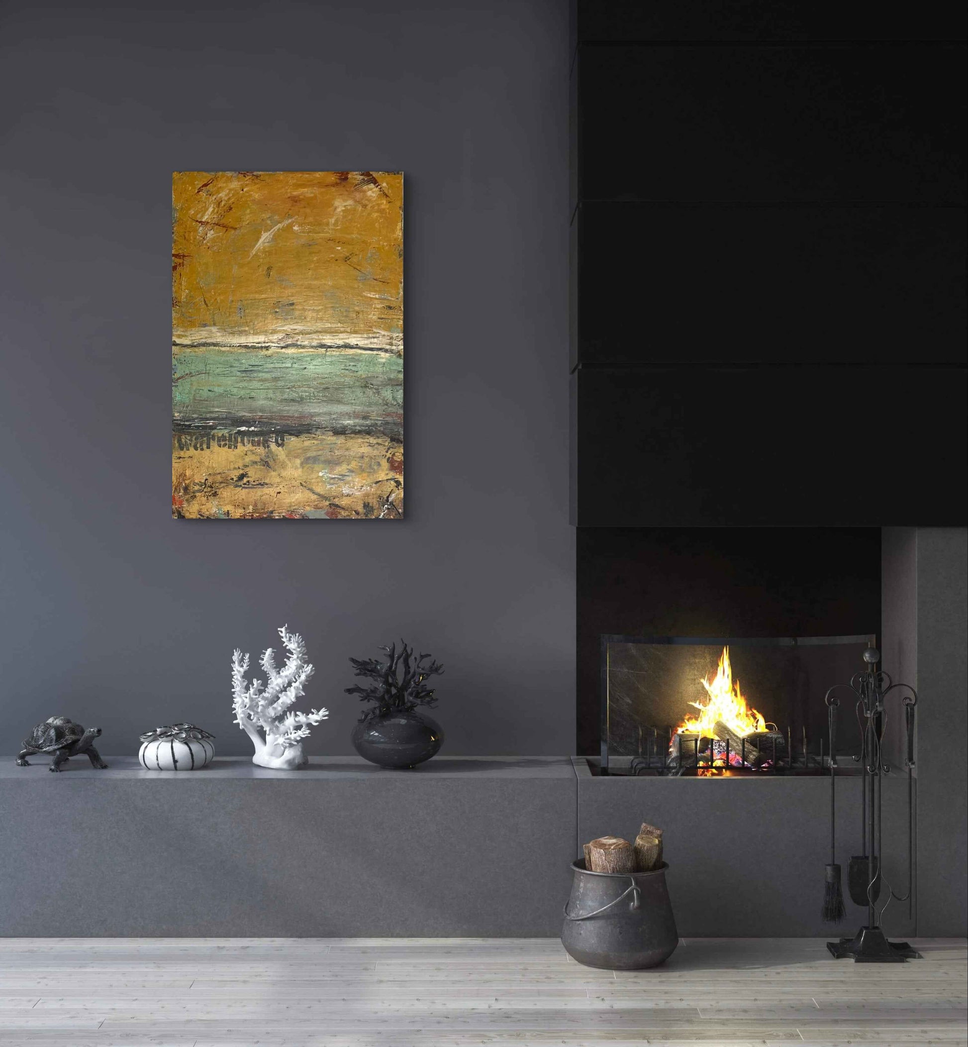 "The walls and halls have disappeared" 24x36"