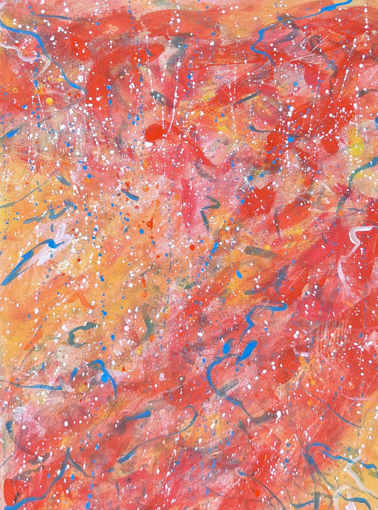 The color of the sun with my eyes closed - 24x36"