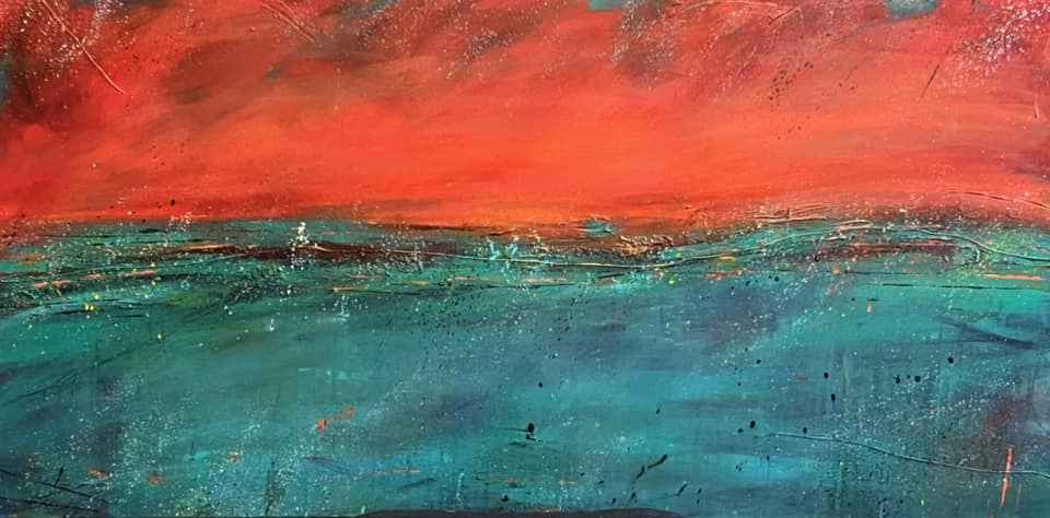 "Under the weight of life" 24x48"