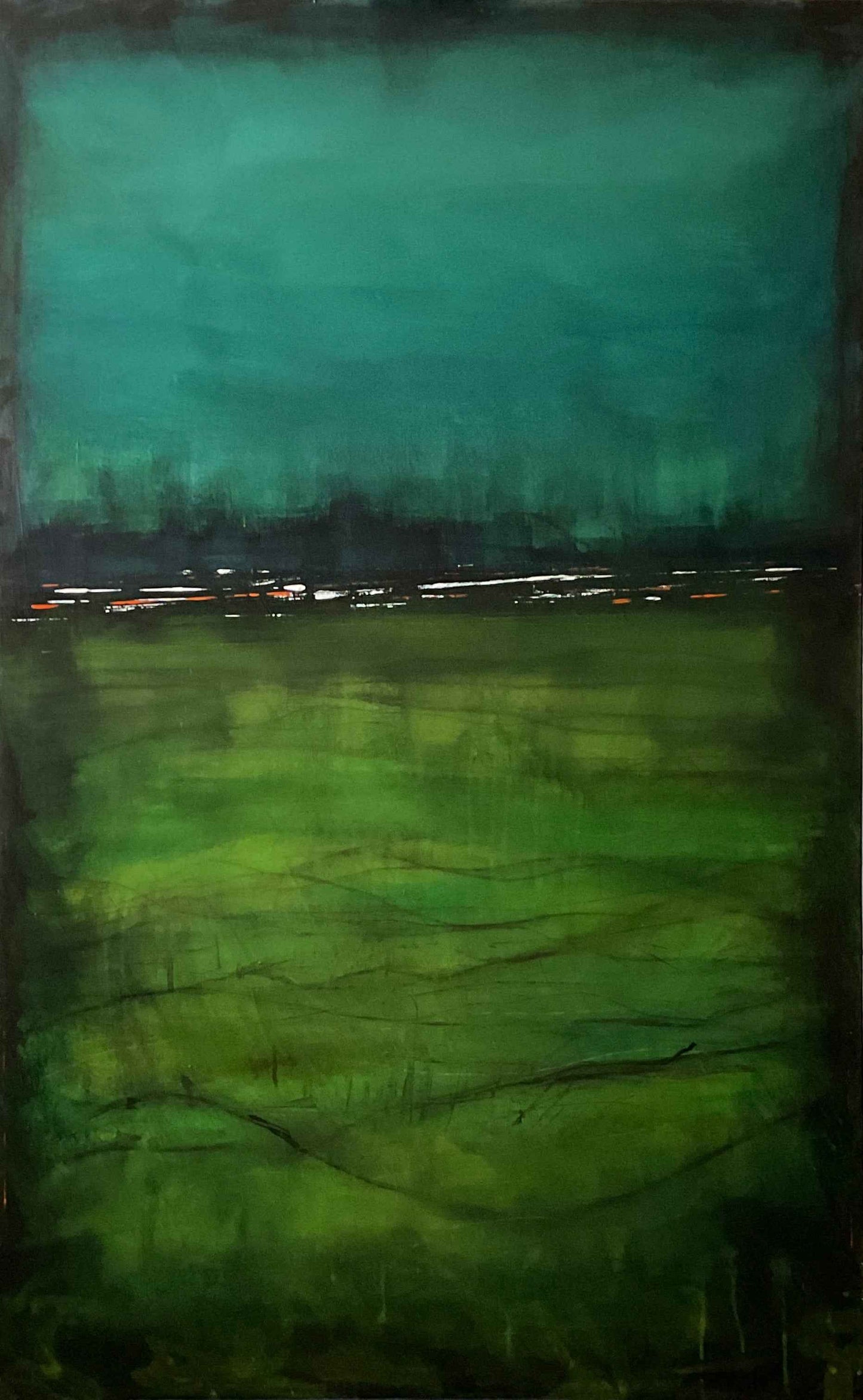 "In her breath I'm swimming" 30x48"