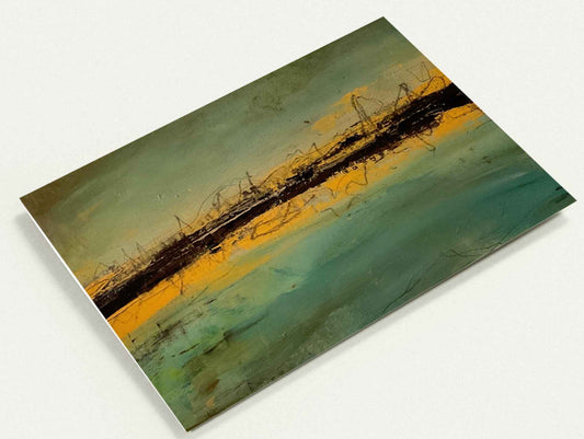 Pineapple grass bracelets- 5x7" folded greeting card